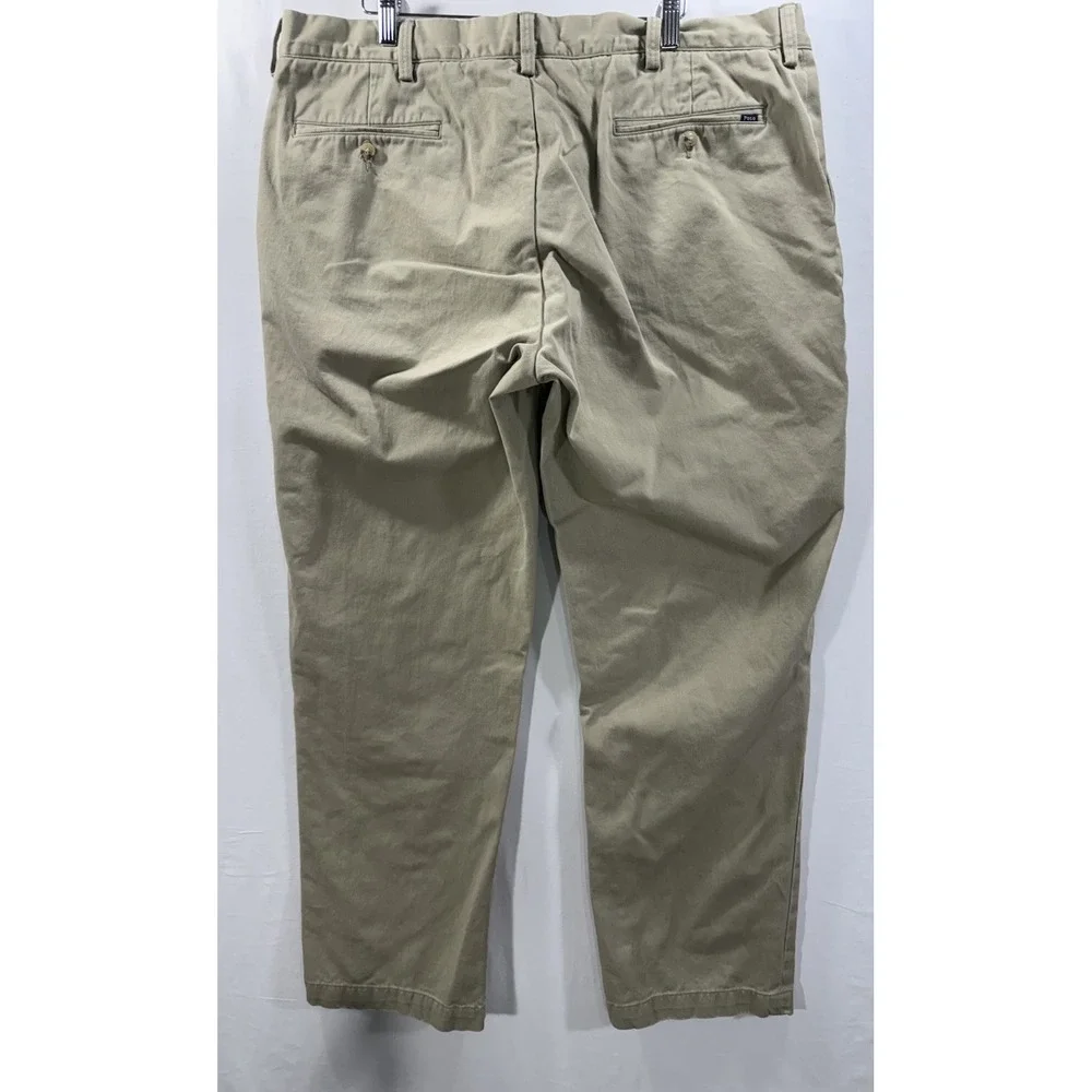 Polo Ralph Lauren Classic Fit Chino 40x32 Mens Khaki Tan Cotton Straight Preppy